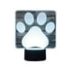 thumbnail image 3 of Lampara Ilusion 3d Huella Perro De 7 Colores Base Touch, 3 of 7