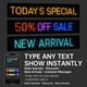 thumbnail image 5 of Cartel LED Katemily 38x10 cm Programable Bluetooth USB IP65, 5 of 9