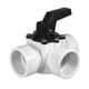 thumbnail image 1 of Válvula desviadora para piscina Fibropool de 3 vías, 1.5'' PVC blanco, 1 of 7