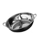 thumbnail image 1 of Olla Caliente De Acero Inoxidable Con Divisor De Doble Sabor Para Restaurante Fiesta En Casa L, 1 of 5
