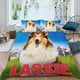 thumbnail image 2 of Lassie Conjunto de sábanas temático, trío de piezas, cómodo y amigable con la piel, diseño único, regalo de decoración para el hogar para familiares, amigos y fans, 90 cm * 190 cm, 2 of 6