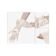 thumbnail image 3 of INSPIRE CHIC Guantes de Mujer de Satén con Decoración de Perlas, Guantes Cortos de Longitud de Muñeca para Boda Elegante en Champán, 3 of 6
