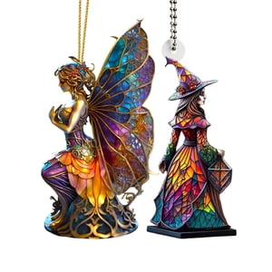 Bothyi - Colgante De Bruja De Halloween, Accesorios Para Fotos, Figura De Bruja, Colgante Para Fiesta