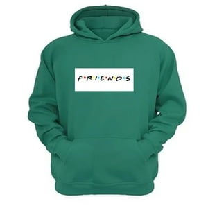 Genérico - Polerón Canguro Friends Verde Aguamarina Talla Xs Unisex