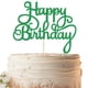 thumbnail image 1 of Decoración de tarta EONNCNT para fiesta de feliz cumpleaños con purpurina verde, 1 of 6