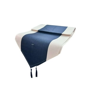 Oem - Mantel Camino De Mesa Con Pompon Lino Tela 180X35Cm A