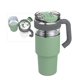 thumbnail image 1 of Vaso de Viaje asobu 965 ml Verde albahaca con pajilla, 1 of 7