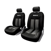 Sparco - Fundas Cubreasiento Ecocuero Negro Universales - Sp