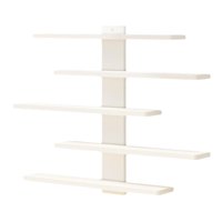 Magideal - Estante De Exhibición Para Figuras, Estante De Pared De 5 Niveles Para Figuras De Anime, Estantería De Pared Para Sala De Estudio En Casa, Habitación Blanco