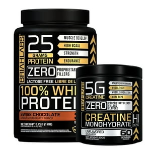 Briahlabs - Pack Proteina 100% Whey 1Kg Swiss Chocolate + Creatina 300Gr -