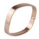 thumbnail image 1 of Para mujer para hombre de acero inoxidable Brecelet pulido brazalete brazalete de oro rosa 8 mm, 1 of 5