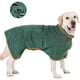 thumbnail image 2 of Pupper Quick Drying Dog Bathrobe Plush Dog Towel Bathrobe dressing Dress Super Absorbent Pet puppy Bathrobe Capucha Ajustable Y Correa Abdominal Super Suave Secado Rápido (s Verde, 2 of 3