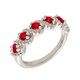 thumbnail image 5 of Anillo Elegant Confetti Paris chapado en oro de 18k, 42 circonitas, banda de 3 mm, 5 of 10