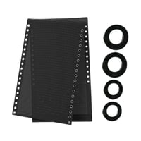 Magideal - Reparación De Salón Plegable Kit De Cordón De Reemplazo De Silla De Reemplazo De La Playa Sillón De Césped Accesorios De Silla De Gravedad Sin Aliento Negro