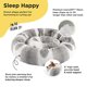 thumbnail image 2 of Cama para perro Best Friends de Sheri con estampado Lux de piel sintética gris, 2 of 7