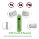 thumbnail image 3 of Baterías recargables GEILIENERGY AA Ni-MH 600 mAh 1,2 V (4), 3 of 8