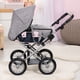 thumbnail image 5 of Cochecito de muñeca Bayer Pram City Star con forma de mariposa gris y rosa con bolsa, 5 of 7