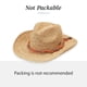 thumbnail image 5 of Sombrero Wallaroo Catalina Cowboy de fibra de rafia en forma de hongo para mujer, 5 of 9