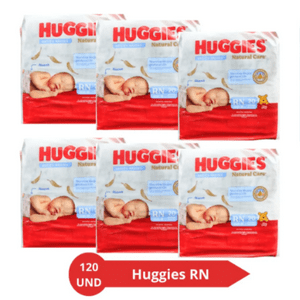 Pack X 6 Huggies Natural Care Talla Recien Nacido