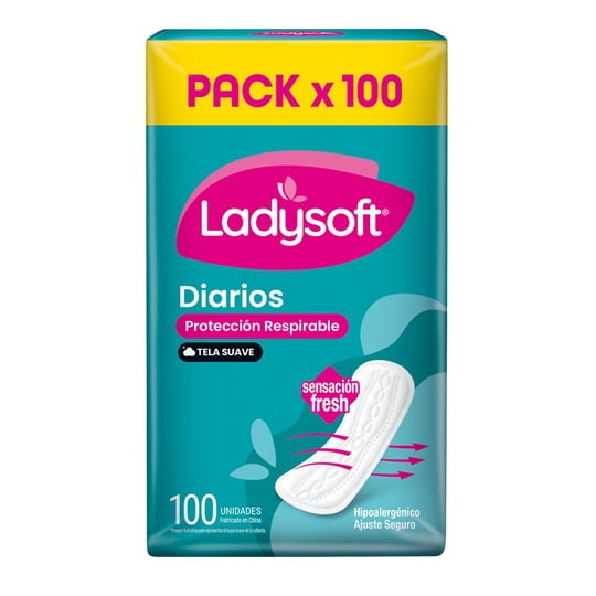 Protector Diario Tela Suave 100 Un Ladysoft