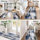 thumbnail image 5 of Set de 3 alfombras de cocina lavables Tritard azul gris, 5 of 9