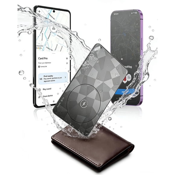 Tarjeta Rastreadora para Billetera NozlaID Slim Bluetooth IP68 Impermeable