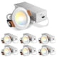 thumbnail image 1 of Luz LED empotrable sin carcasa Amico de 2 pulgadas, 5 temperaturas de color, regulable, paquete de 6, 1 of 9