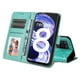 thumbnail image 5 of Funda tipo cartera FOXDOCK para Realme 8 4G , diseño girasol en relieve, cuero PU, cierre magnético, soporte y tarjetero, 5 of 5