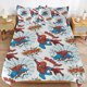 thumbnail image 2 of Cute Spider-Man 3 Piece Sets Full/Queen Size - Reversible Microfiber Quilts with 2 Shams Soft Lightweight Bedspread Coverlet Comforter for All Season Bed Sheets, 2 of 5