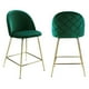 thumbnail image 1 of Pack 2 Taburetes Maya Velvet 66 cm Verde | Estilo Elegante y Cómodo, 1 of 6