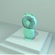 thumbnail image 1 of 1pc Portable USB Chargeable Mini Fan, Handheld Fans With Base For Desktop, Outdoor Hand Hold Fan With Phone Holder, 1 of 5