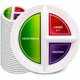 thumbnail image 1 of Plato de Control de Porciones para Diabéticos Health Beet de 25 cm con 3 Secciones, 1 of 9