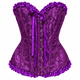 thumbnail image 2 of Corset Estilo Victoriano Con Broches Ajustable Disfraz Mujer fucsia M, 2 of 2
