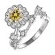 thumbnail image 1 of Anillos de Compromiso de Moissanita para Mujer 1 Uds Color D Claridad VVS1 Anillos de Diamante Anillos de Boda de Moissanita de Plata Esterlina S925 con Certificado, 1 of 8