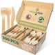 thumbnail image 1 of Juego de cubiertos de madera desechables Woodable 200 Home Compostable, 1 of 9