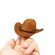 thumbnail image 2 of Sombrero de vaquero en miniatura RillyRellow a escala 1:6 para casa de muñecas, 2 of 9