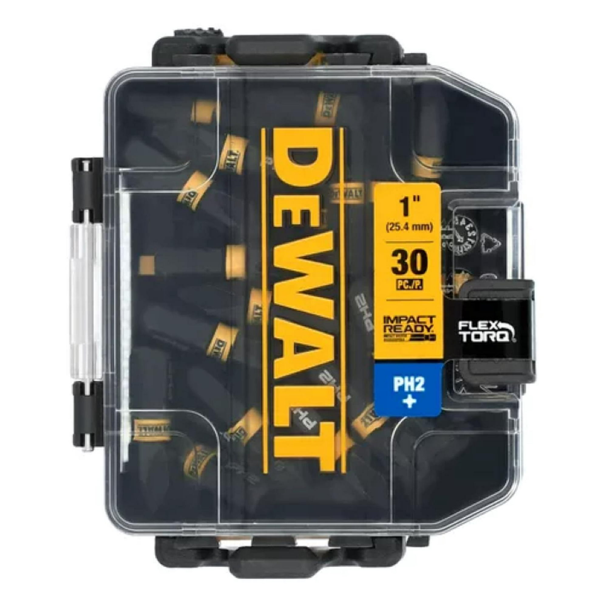 Set 30 Puntas Phillips 1 Flextorq Dwaf1ph2ir30 Dewalt Negro 8x7x3
