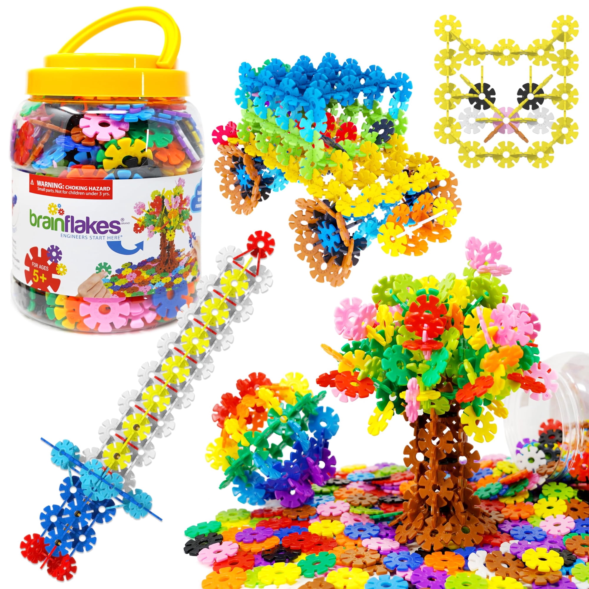 Juguete De Construcción Viahart Brain Flakes, Juego De 500 Piezas A Partir De 3 Años