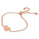 thumbnail image 3 of Pulsera ajustable en forma de corazón de acero inoxidable pulido oro rosa, 3 of 5