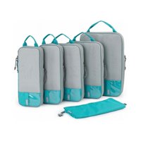 Bagsmart Organizadores De Equipaje Con Compresión 6 Pzs Turquesa