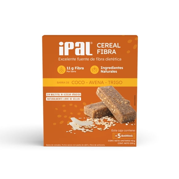Barritas de cereales IPAL Cereal Fibra de Coco Avena y Trigo