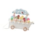 thumbnail image 4 of Carrito de helado de madera para jugar, juego de mesa de helados, juguetes educativos tempranos, juego de simulación para niños de 3, 4, 5 y 6 años, r blanco, 4 of 5
