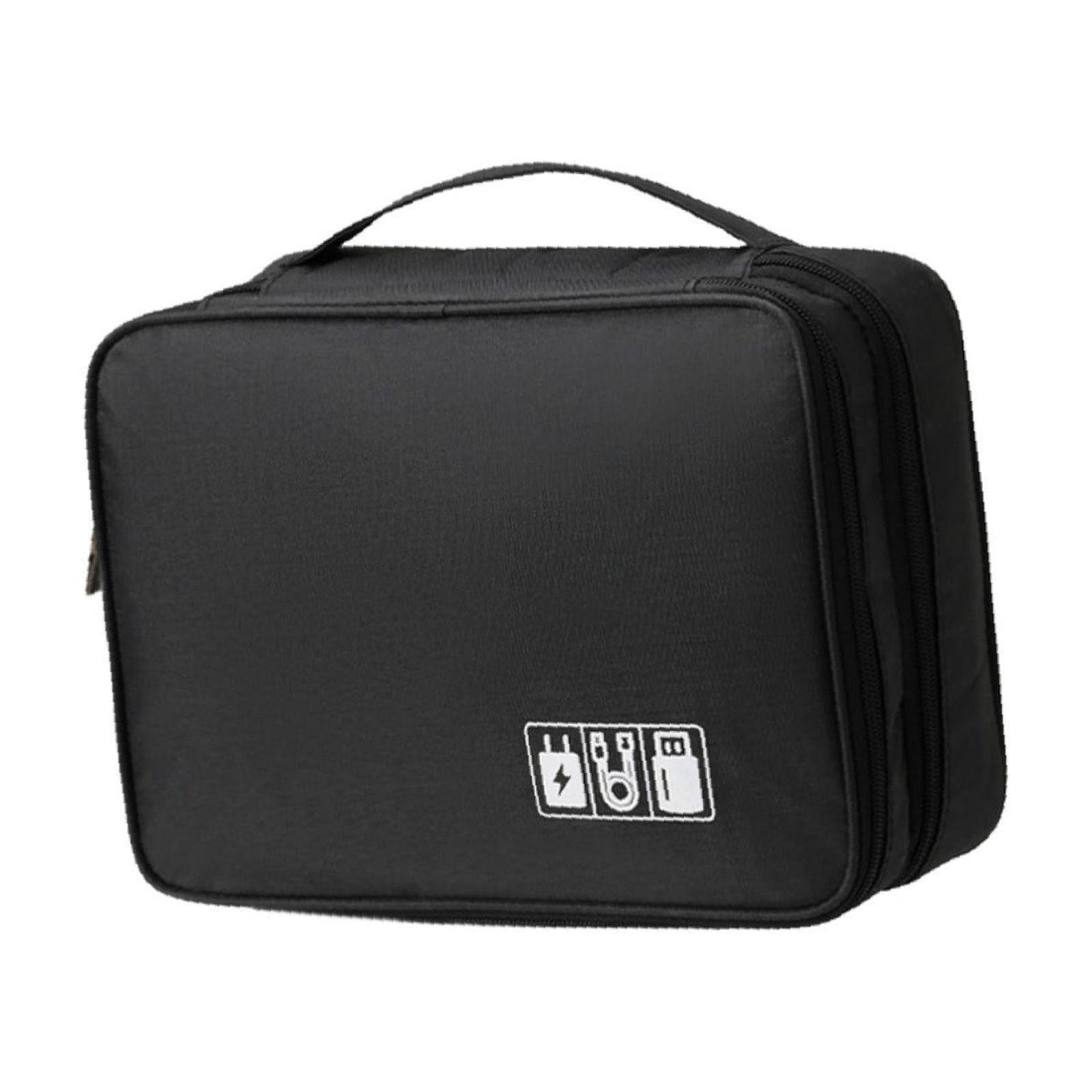 Bothyi - Power Bank Case Holder Bolsa De Almacenamiento De Auriculares Portátil Para Oficina, Viaje, Hogar, Negro