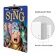 thumbnail image 3 of Sing: Ven y Canta Portapapeles de acrílico A4, tamaño carta estándar, carpeta con clip 31.8x 21.5CM para estudiantes, profesores y oficina, 3 of 6