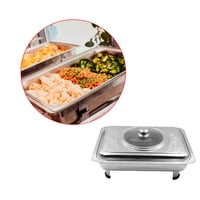 N-Ofertas - Bandeja Budinera Con Tapa Acero Inoxidable