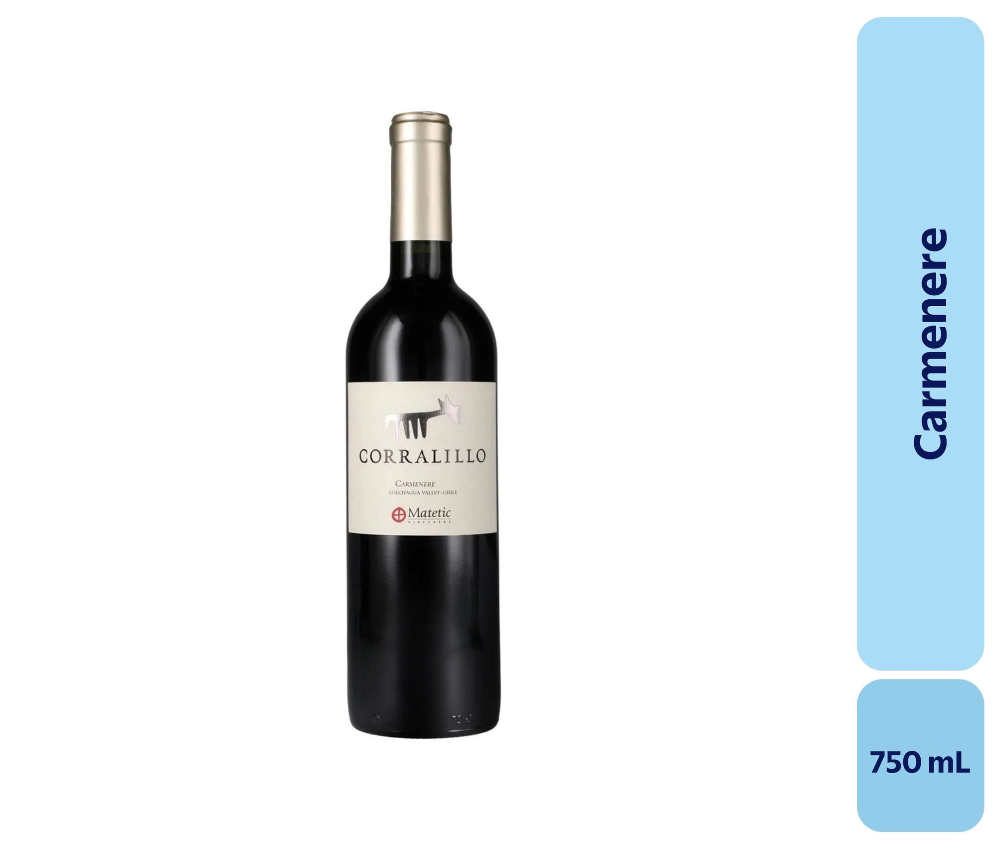 Vino Carménère Botella 750 mL Corralillo