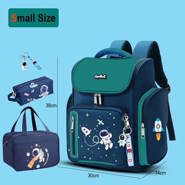 New Boys Orthopedic School Bags Child Astronaut Printing Backpacks Primary Student Girls Children's Schoolbag Waterproof Kid
