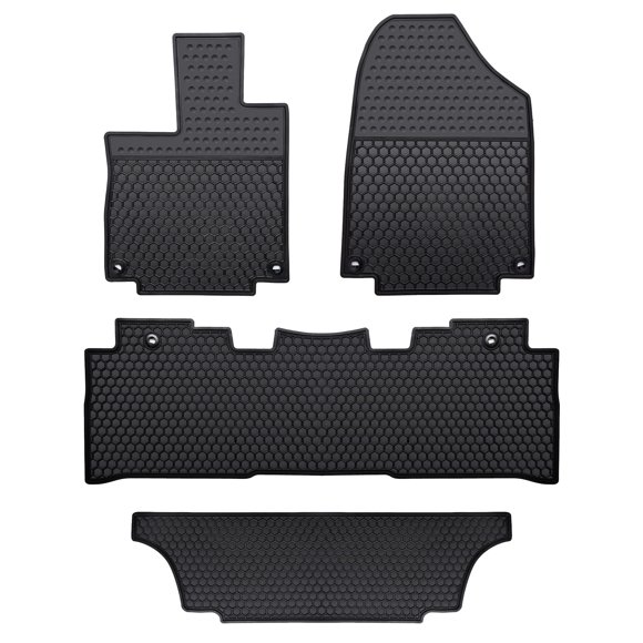 Alfombrillas de coche Lwope para Honda Odyssey 2018-2025, negras de goma