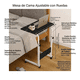 thumbnail image 4 of Mesa Escritorio Portátil Notebook Altura Ajustable NEGRO, 4 of 4