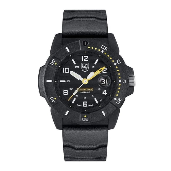 Reloj Luminox Navy Seal XS.3601 para hombre, 45 mm, fecha negra, 200 m